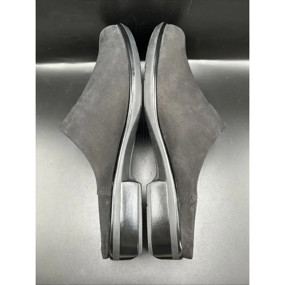 NAOT Women’s 7.5 Lodos Dressy Black Slip-On Leather Mules Women's EU 38
